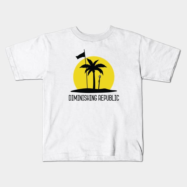 Diminishing Republic Island Kids T-Shirt by RhymesWithMouse